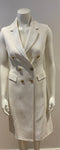 3.1 PHILLIP LIM Sculpted Waist Double Breasted Sleeveless Coat In White Size XS ladies