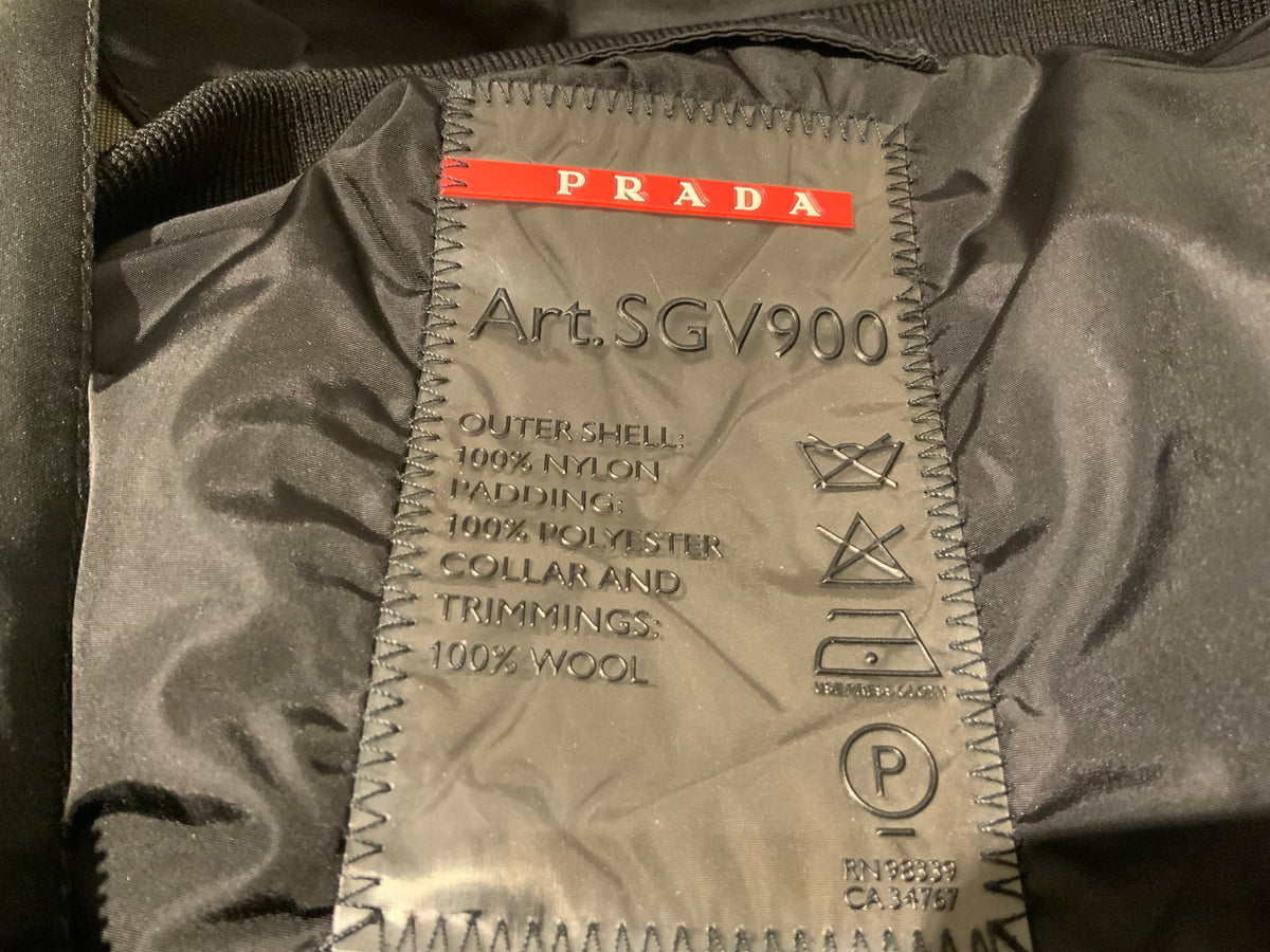 PRADA SGV900-NERO JACKET Gore-tex & Watherproof Amazing Size I 54 men