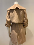 Carven beige double breasted trench coat in Natural Size F 34 UK 6 US 2 ladies