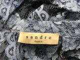 SANDRO Paris Palace Patchwork Lace Romper Playsuit Size 2 M medium ladies