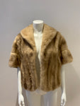 Gittelman's Sons Vintage Mink Fur Stole Cape Shawl Honey Blonde Fur Stole ladies