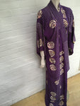 KISSHOTEN Purple Queen silk kimono Made in Japan ladies