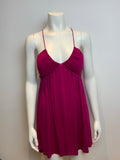 Fuchsia Spaghetti Straps Beach Summer Dress Cover Up Size XS ladies