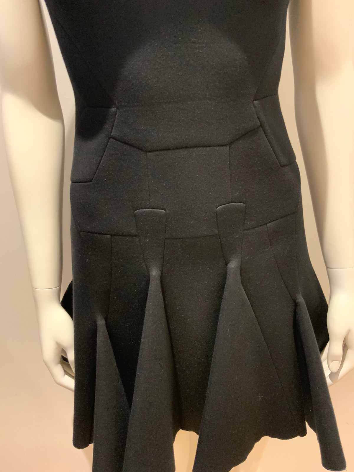 Antonio Berardi LBD little black Fit & flare dress SIZE I 38 US 2 UK 6 XS ladies