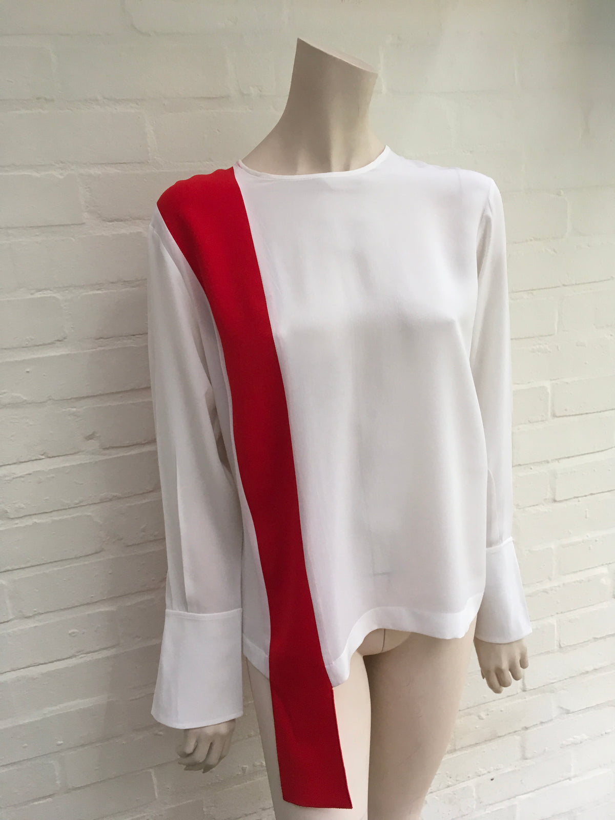 Stella McCartney Contrasting Silk Top 2018 Collection  Ladies