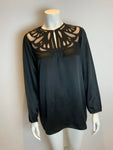 JASMINE DI MILO RUNAWAY SILK LASER CUT BLOUSE SIZE UK 14 US 10 EU 42 ladies