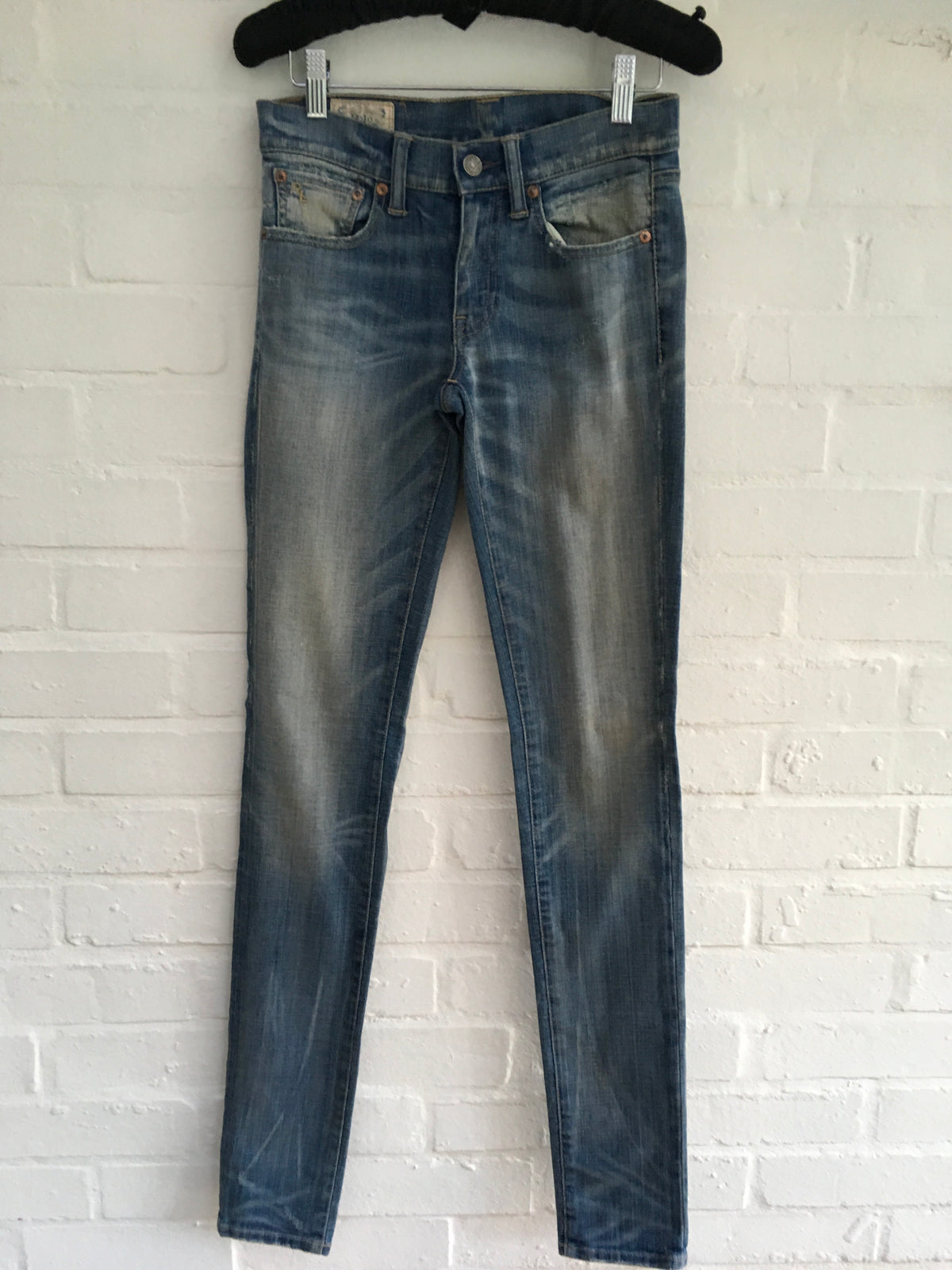 Ralph Lauren Tompkins Jordan Wash Skinny Fit Jeans Denim Pants Ladies
