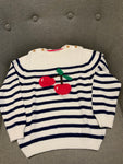 Confiture Trotters Striped Cherry Intarsia Pullover Jumper GORGEOUS 6-7 years children