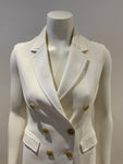 3.1 PHILLIP LIM Sculpted Waist Double Breasted Sleeveless Coat In White Size XS ladies