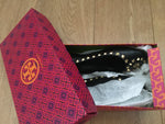 Tory Burch Dale Studded Ballerina Leather Ballet Flats Shoes 39.5 UK6.5 US 9.5 ladies