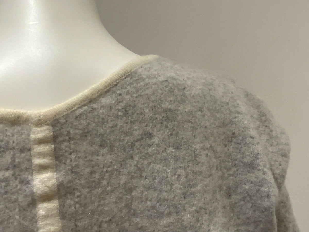 Duffy Pure Cashmere Cropped V neck Sweater Jumper Size m medium ladies