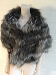 Birger Christensen Fox Fur Capelet Bolero Cropped Cape Ladies