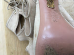 Aquazzura Suede Peep-Toe Pumps Sandals Size 35 ladies