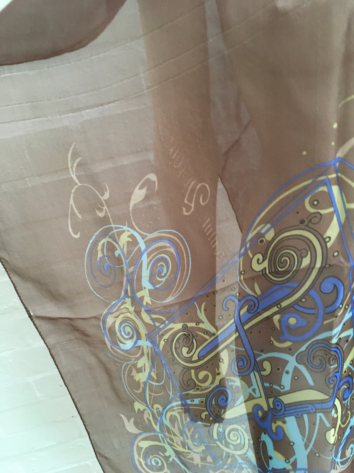 Hermès HERMES H Comme Histoires Vintage Mousseline Chiffon Shawl Scarf Ladies