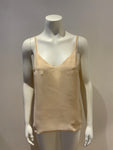 Silk Cami Camisole Neutral Top Size L large ladies
