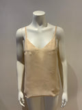 Silk Cami Camisole Neutral Top Size L large ladies