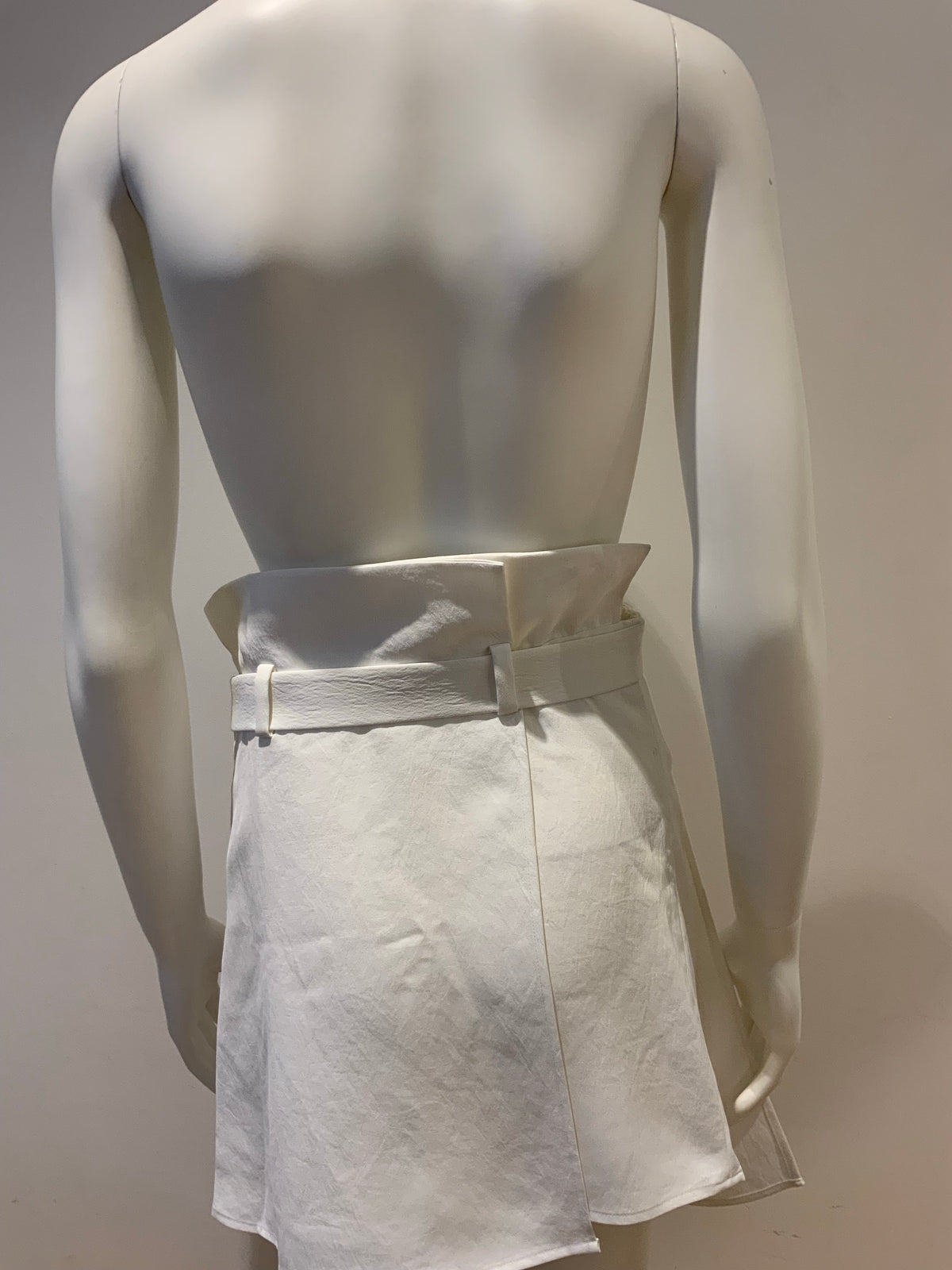 TIBI Mini White Wrap Tie Panelled Skirt Size US 00 XXXS ladies