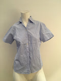 McKenzy Blue Stripe Shirt Size 42 UK 10 US 6 ladies