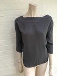 James Perse Los Angeles 3/4 Short Sleeve Blouse Top Size 0  Ladies