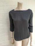 James Perse Los Angeles 3/4 Short Sleeve Blouse Top Size 0  Ladies