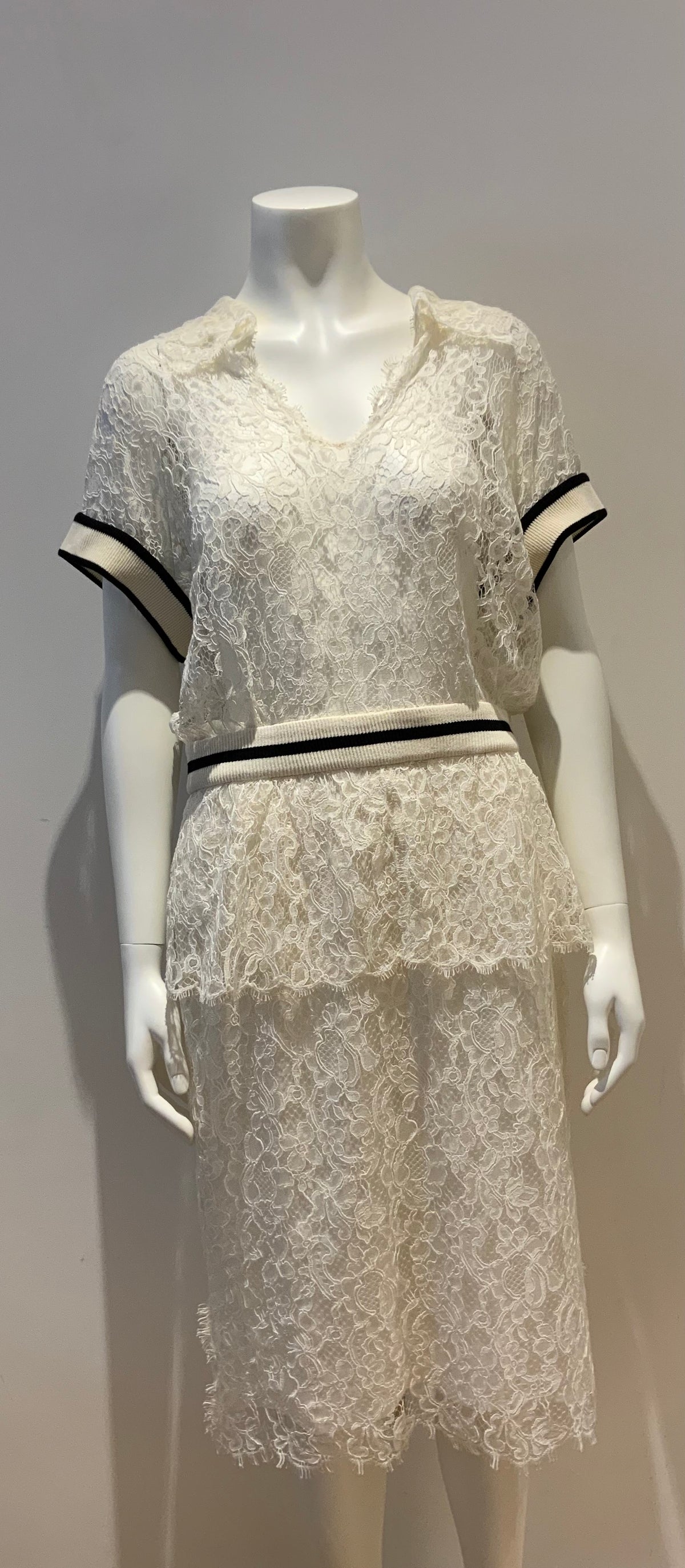 Chanel 2017 Lace Long Dress Amazing F 44 UK 14 US 12 ladies