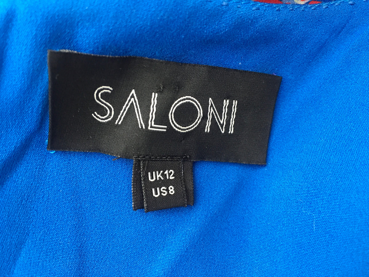 Saloni Floral Donna Printed Silk-crepe De Chine Dress  Ladies
