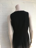 Calvin Klein shift wrap black dress Size US 10 UK 14 Ladies