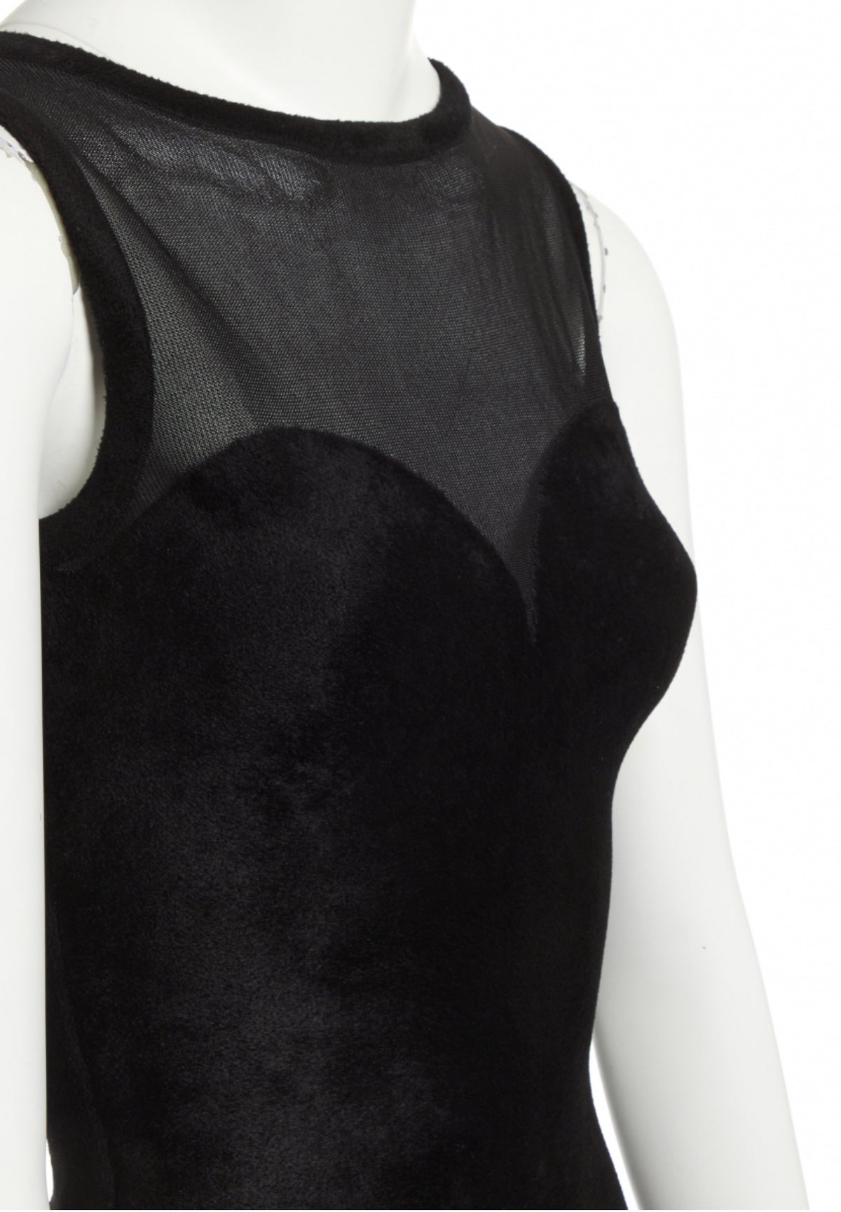 Azzedine Alaïa Alaia MOST WANTED Black Stretch-velvet Gown Size F 40 UK 12 US 8 ladies
