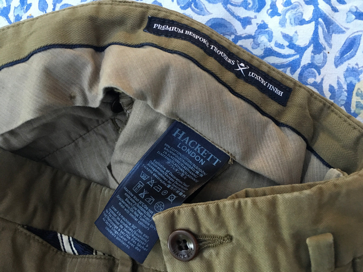 HACKETT LONDON KENSINGTON SLIM CHINO - Trousers Pants 36R Men