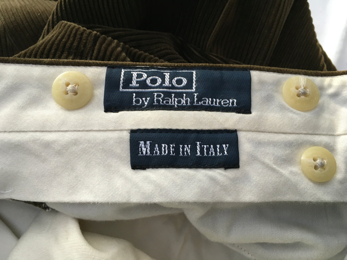 Ralph Lauren Polo CORDUROY TROUSERS - Trousers Pants Size 34R Men