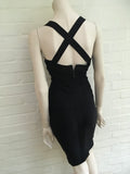 Herve Leger Vintage MOST SEXY black bandage dress Size XS Ladies