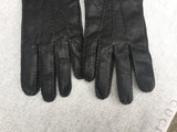 Hugo Boss Black Mens Leather and cashmere lining gloves Men