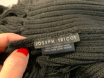JOSEPH Women’s Pure New Wool Knit Long Black Scarf 240 cm ladies