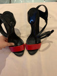 Ralph Lauren Collection Red & black Balira Sandals Size 9 39 UK 6 ladies