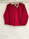 Petit Bateau Red Cotton with Tiny Dots Top Sweatshirt  Children