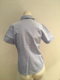 McKenzy Blue Stripe Shirt Size 42 UK 10 US 6 ladies