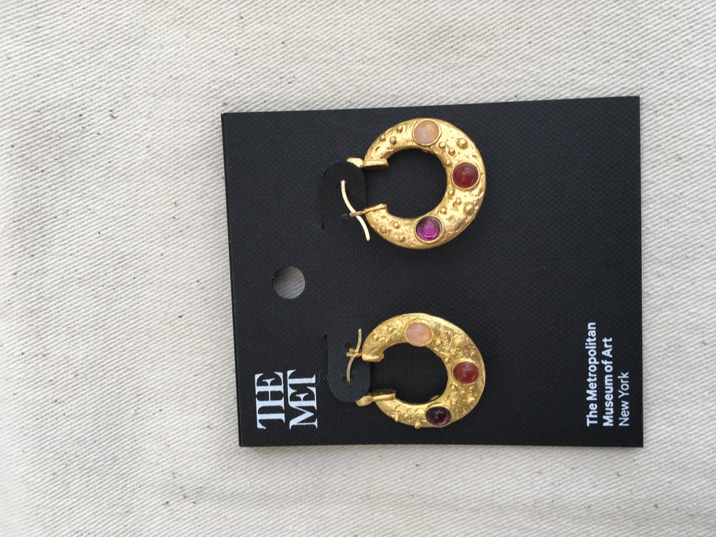 Louis Vuitton Monogram Wild V Hoop Earrings, Gold