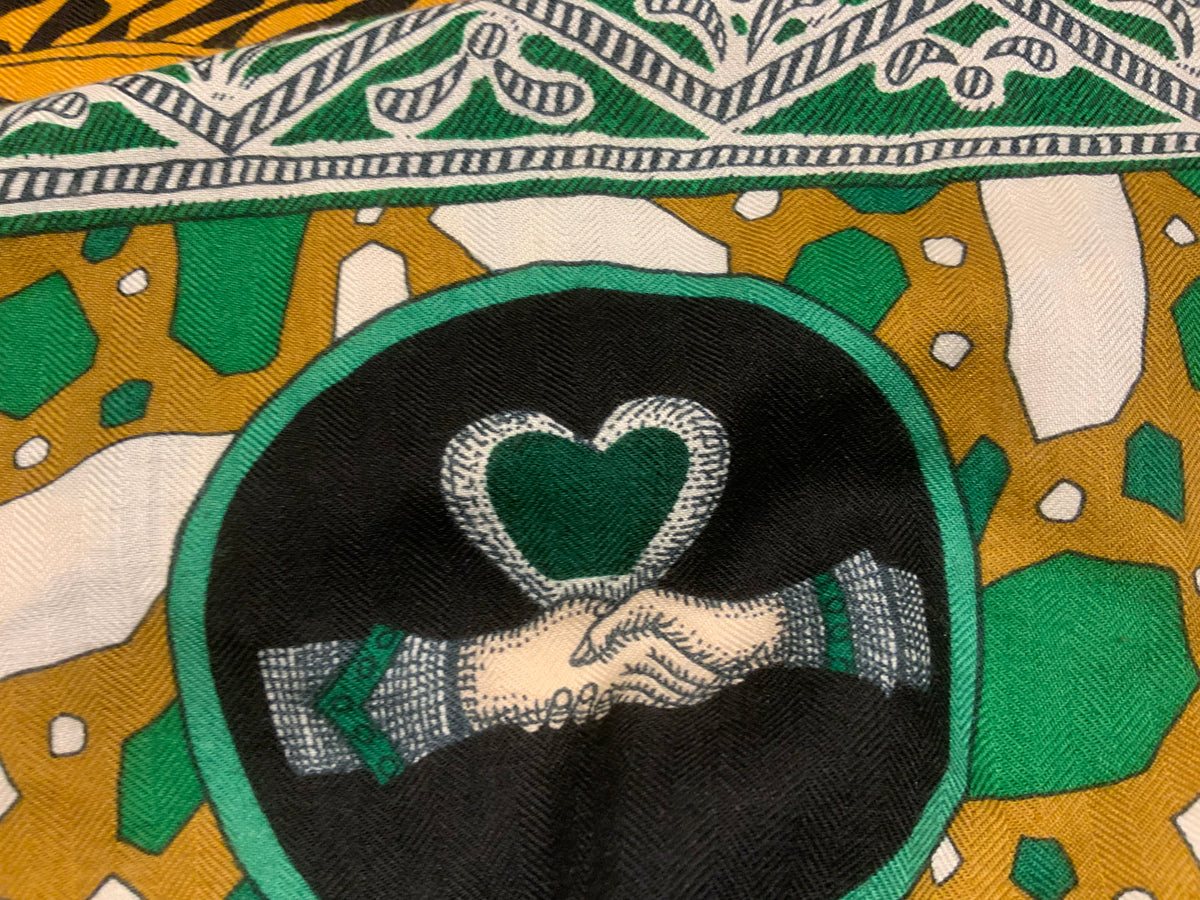 Hermès Hermes 2021 La Danse Des Amazones By Edouard Baribeaud Cashmere Shawl ladies