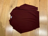 Turnbull & Asser Burgundy Pure Cashmere Knit Crewneck Jumper Sweater Size L large men