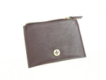 Plum zip coin purse wallet ladies