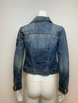 JUICY COUTURE Denim Jacket JEAN JACKET Biker Size P XXS ladies