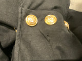BALMAIN Button-shoulder Golden Logo Muscle Tee In Black F 34 & F 36 ladies
