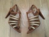 Tory Burch Charlene Gladiator High Heel Sandals Size US 9.5 EU 39.5 UK 6.5 ladies