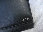 SMYTHSON of Bond Street Panama Marshall Travel Leather Wallet "DJH" Personalized Ladies