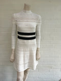 Alexander McQueen Victorian lace white knit dress Ladies