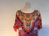 Camilla Frank 'Sacred Weave' Maxi Kaftan Silk Swarovski Dress Size One Size ladies