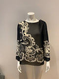 Fontana Couture Milano 1915 Silk Blouse Size I 40 US 4 UK 8 S small ladies