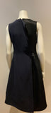 Christian Dior Iconic Collectors Navy Blac Silk Asymmetric Dress Size F 40 UK 12 ladies