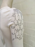 Harrods of London Swarovski Crystals Embellished Knit Sweater Jumper  Ladies