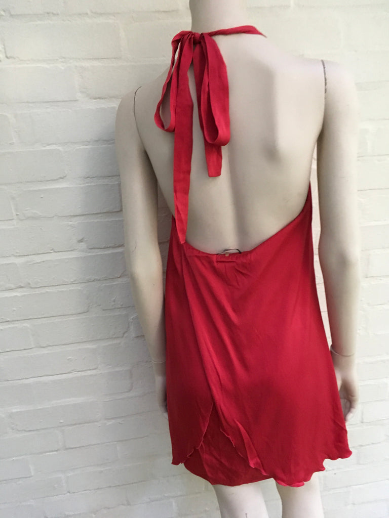 ELIE TAHARI RED SILK HALTER DRESS AMAZING Ladies Afashionistastore ELIE TAHARI RED SILK HALTER DRESS AMAZING Ladies Afashionistastore